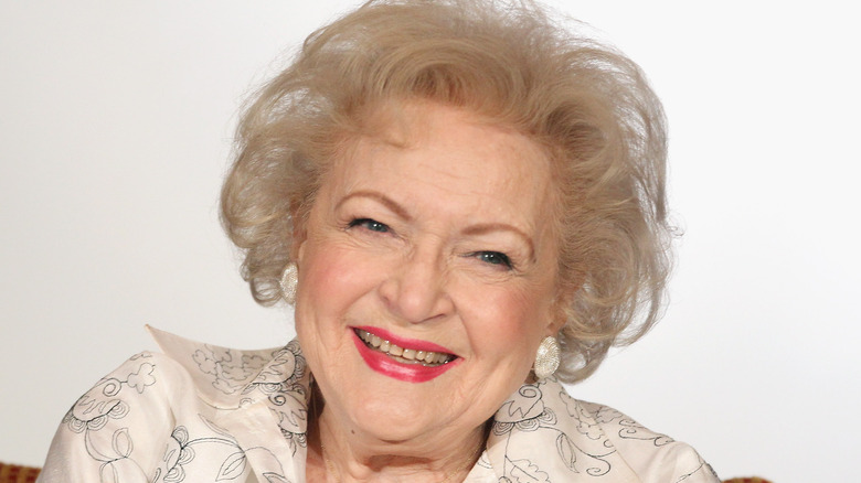 Betty White grinning