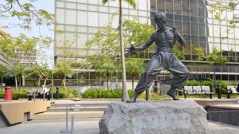 Statue de Bruce Lee à Kowloon, le quartier où il est mort