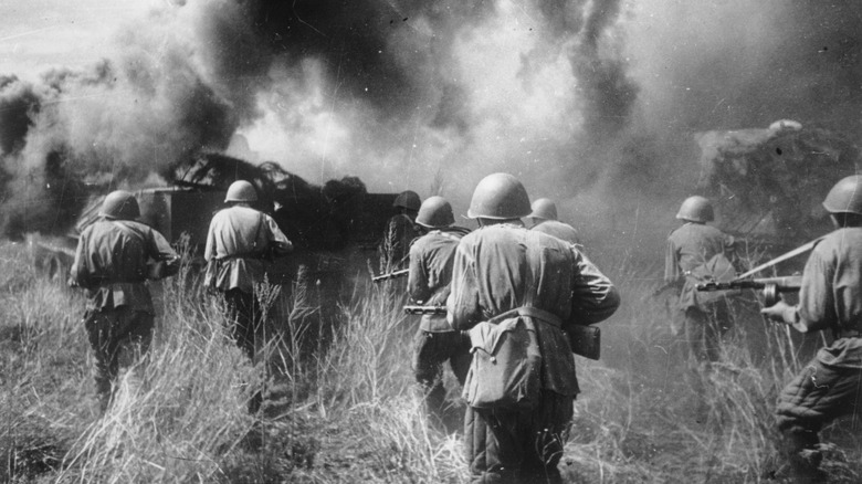 Soldats soviétiques lors de la bataille de Koursk