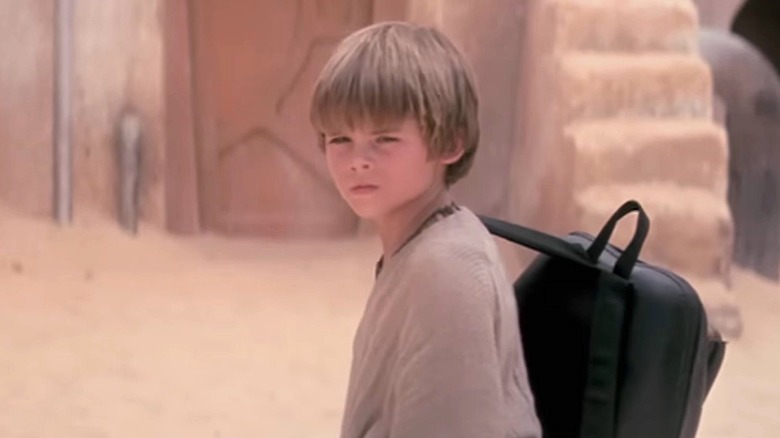 Jake Lloyd portrays Anakin Skywalker in the official trailer for 'Star Wars Episode I: The Phantom Menace.