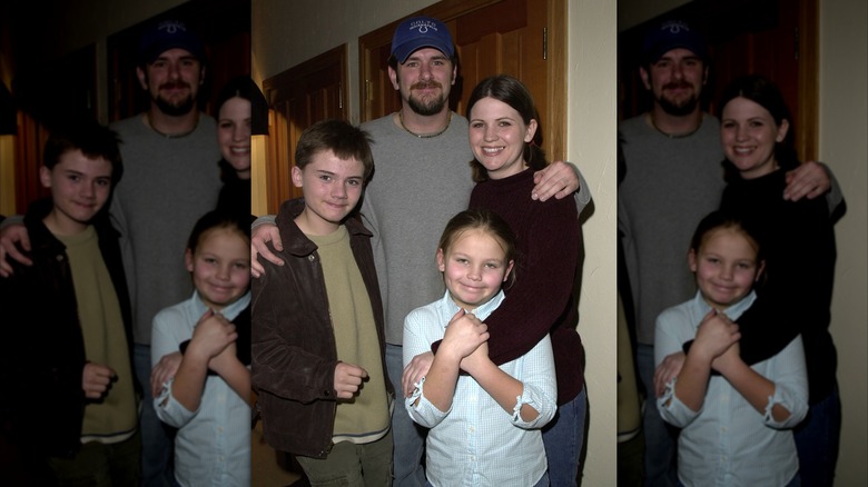 Jake Loyd, Josh Broadbent, Madison Lloyd, and Lisa Lloyd at Sundance Film Festival 2001