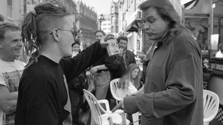 Meat Loaf avec des fans