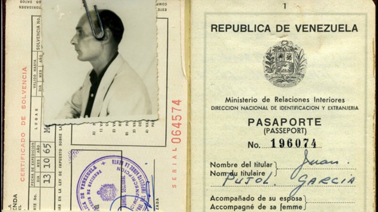 Passeport vénézuélien de Juan Pujol Garcia en 1965.