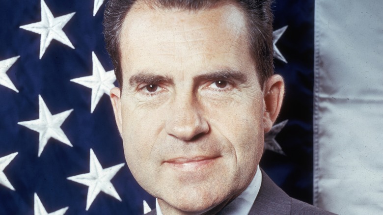 Richard Nixon avec ses filles