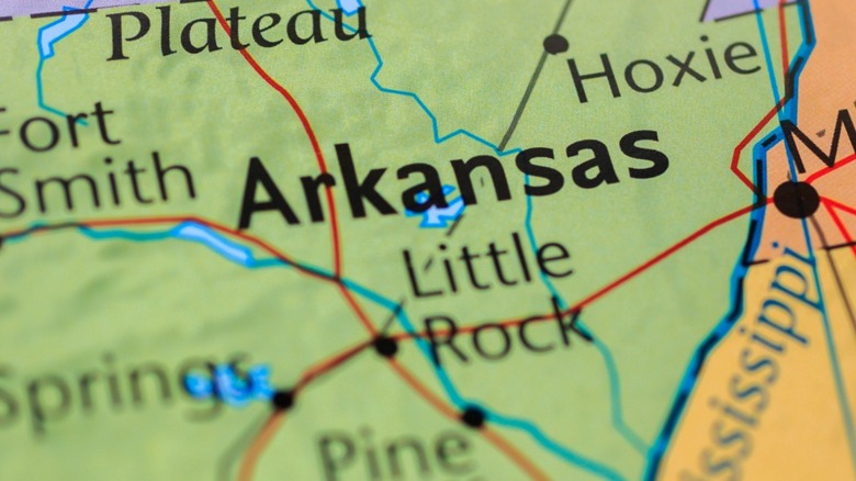 Carte de l'Arkansas