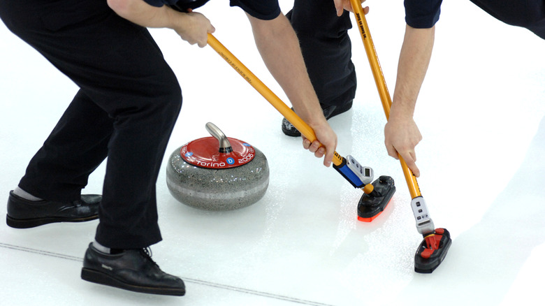 Match de curling aux JO de 2006