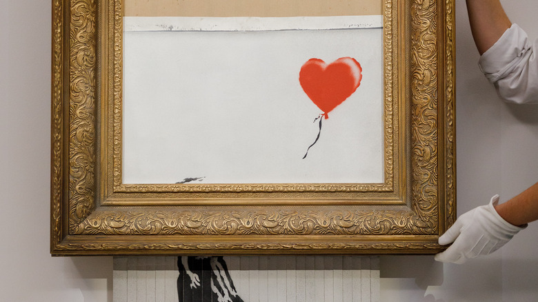 Banksy art shredded