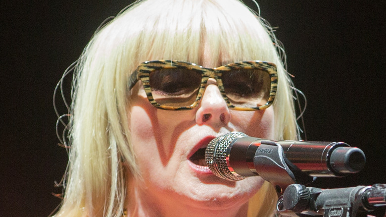 Debbie Harry of Blondie singing