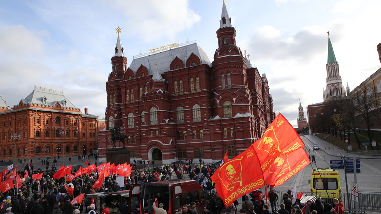 Célébration de la révolution de 1917 sur la Place Rouge