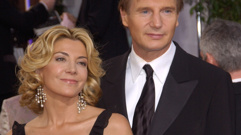 natasha richardson and liam neeson smiling