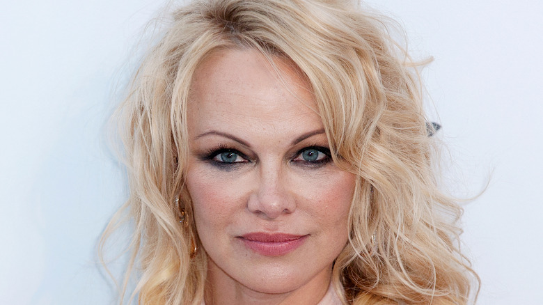 Pamela Anderson with eyeliner