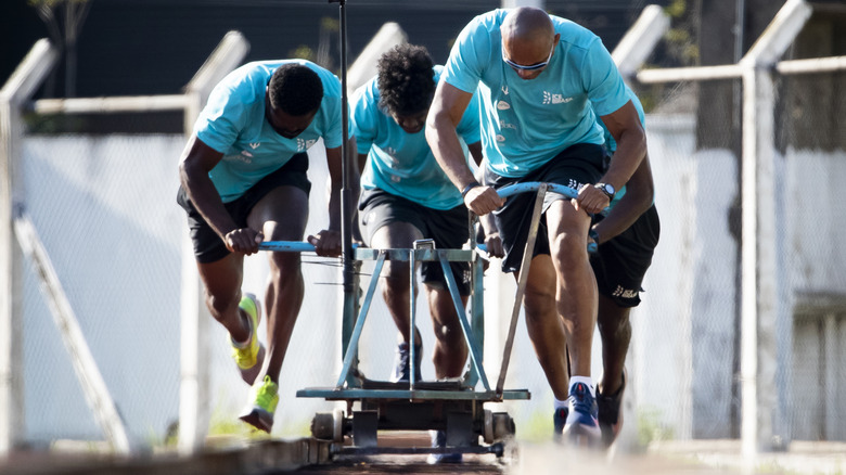 Équipe brésilienne de bobsleigh en entraînement