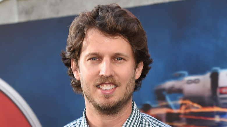 Jon Heder souriant lors d'une première de film