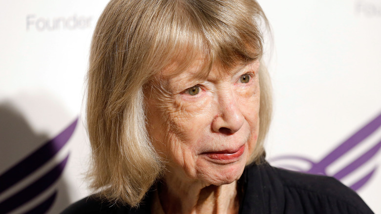 Joan Didion looking away