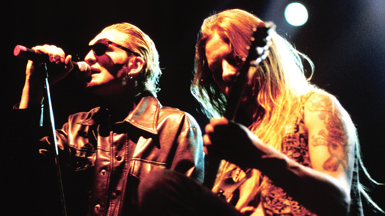 Layne et Jerry sur scène