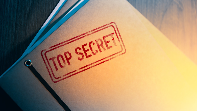 Dossier étiqueté top secret