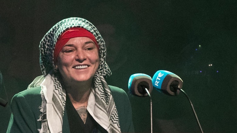 Sinéad O'Connor smiling