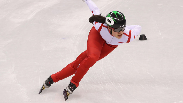 Cheyenne Goh en patinage de vitesse