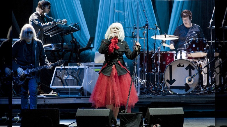 Blondie performing