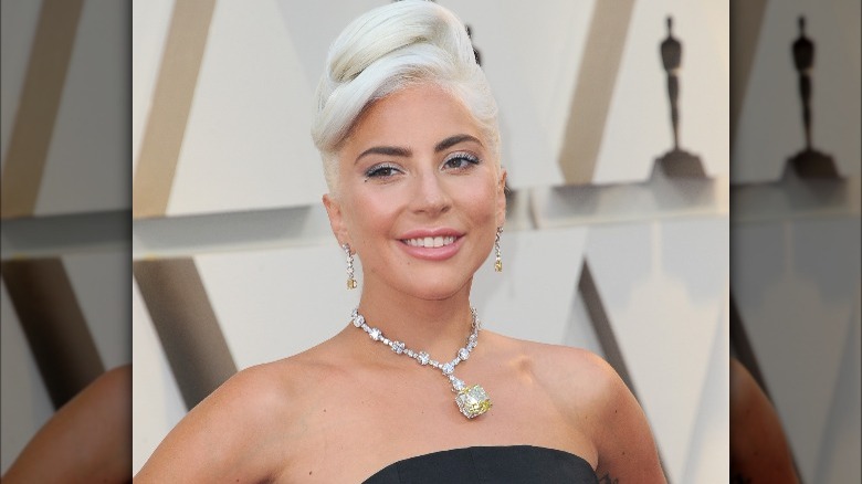 Lady Gaga portant le Diamant Tiffany