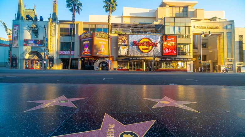 Walk of Fame and skyline