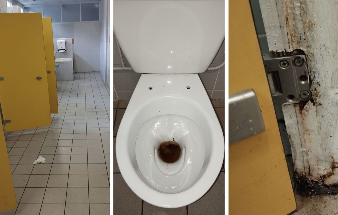 Parents à Rennes nettoient des toilettes d'école en détresse