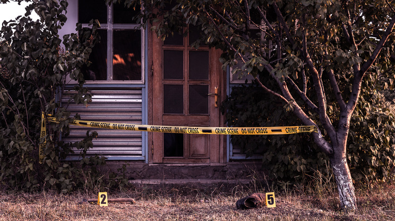 photo illustration of crime scene