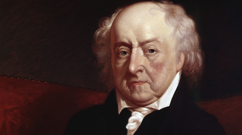 Un portrait d'un John Adams âgé