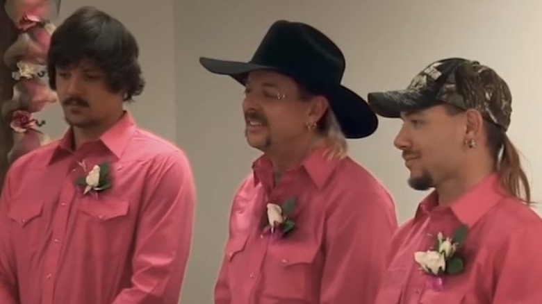 Travis Maldonado, Joe Exotic, John Finlay wedding