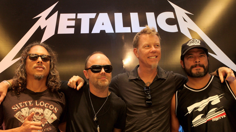 Kirk Hammett, Lars Ulrich, James Hetfield, Robert Trujillo