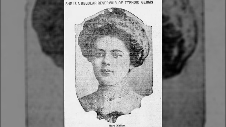 Newspaper picture of Mary Mallon