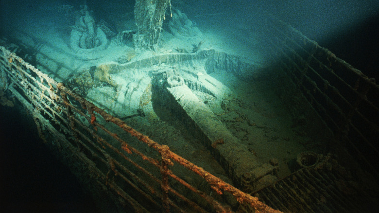 épave du Titanic sous l'eau