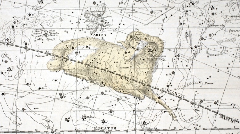 Dessin de la constellation du Bélier