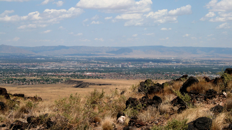 Vue d'Albuquerque depuis West Mesa.