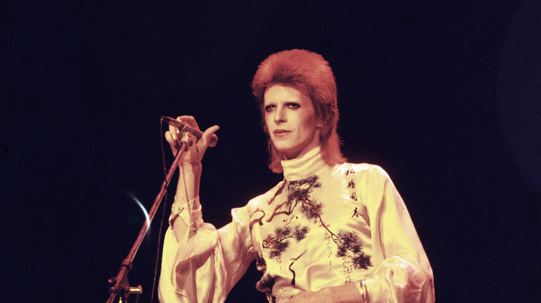 David Bowie performing