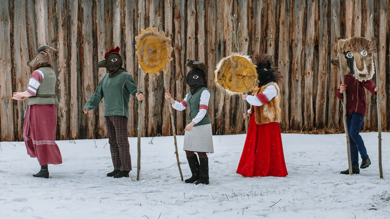 Procession païenne du solstice