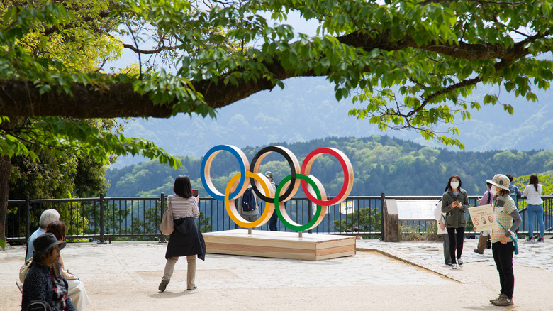 Symbole olympique au Japon