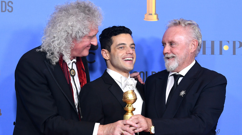 Rami Malek et Roger Taylor de Queen aux Golden Globes