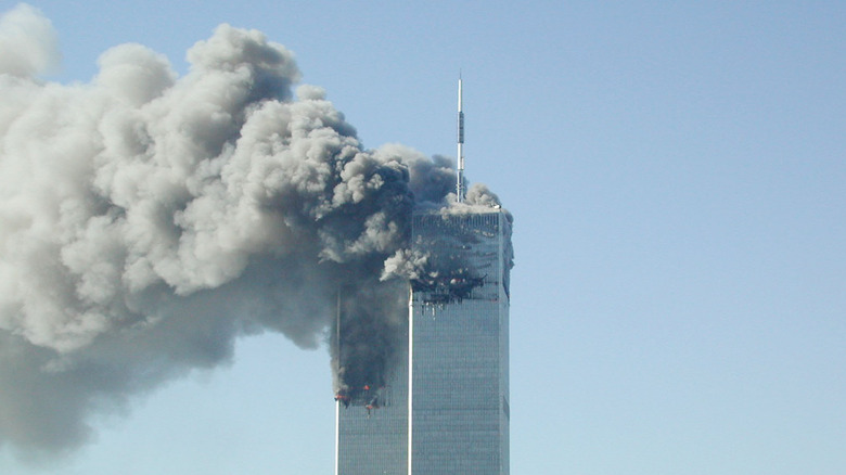 Les Tours Jumelles en feu, le 11 septembre 2001