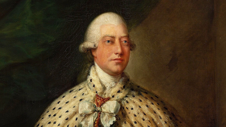 Portrait du Roi George III en robe d'hermine