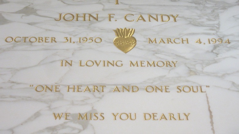 La pierre tombale de John Candy