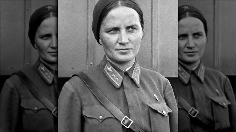 Pilote soviétique Marina Raskova pendant la Seconde Guerre mondiale