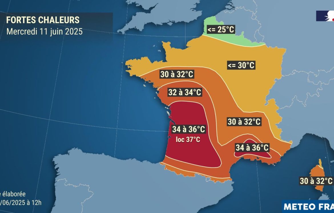 Vague de chaleur : jusqu’à 37 °C dans le Sud-Ouest de la France - Obscura
